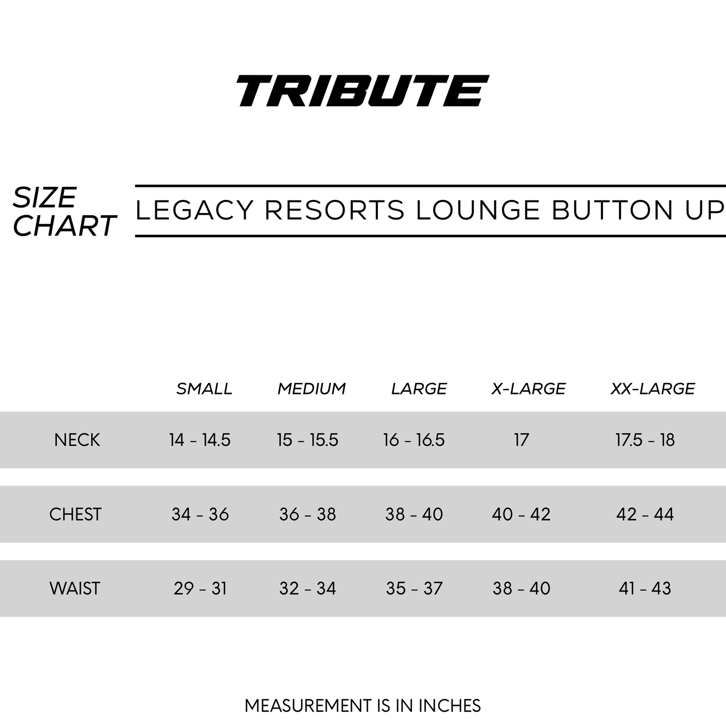 Tribute Legacy Resorts Lounge Button Up