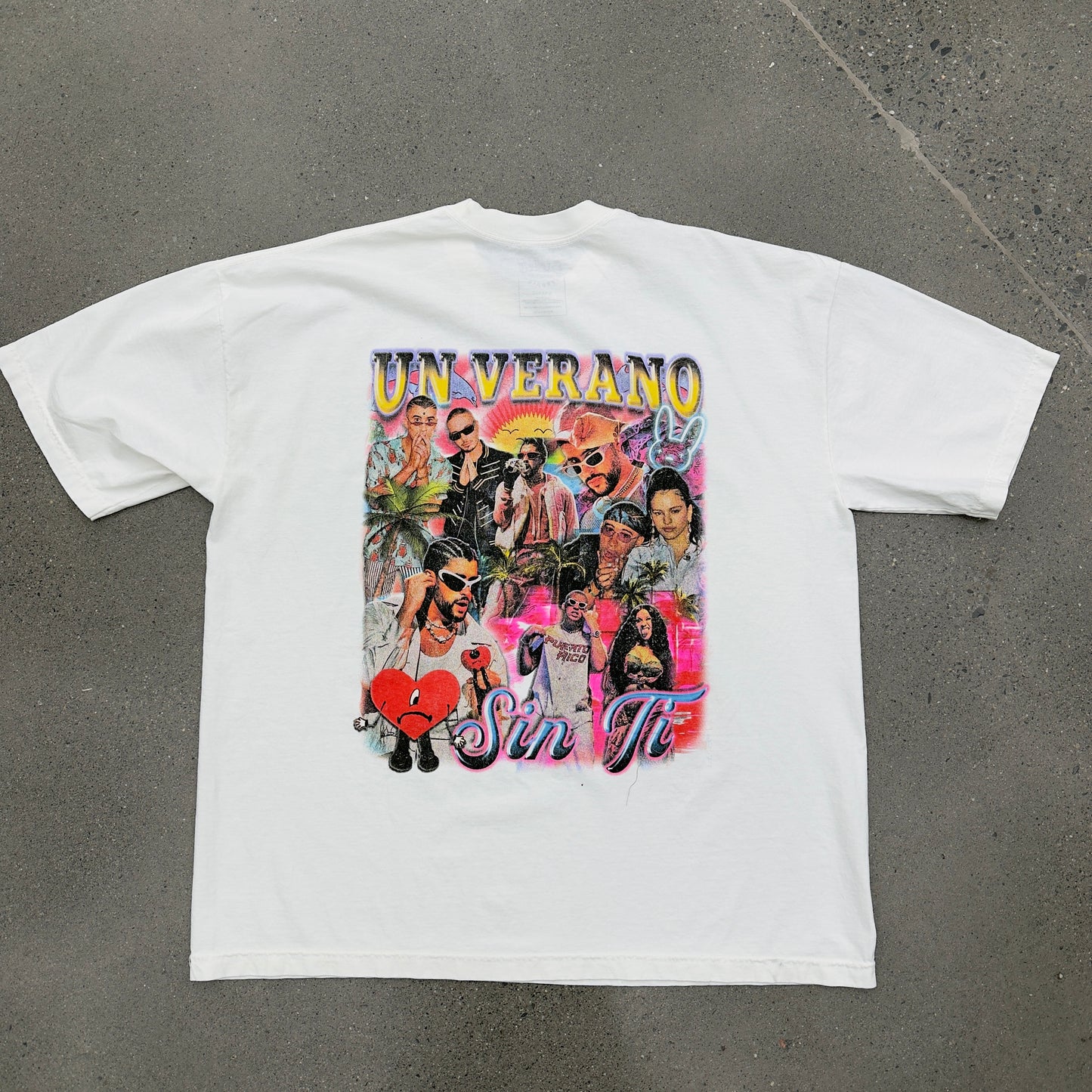 SMS Bad Bunny Tee (White) (Multiple Sizes)
