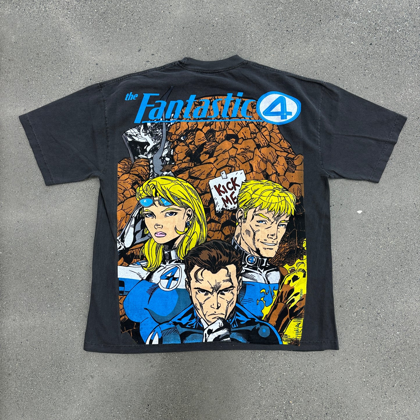Vintage Rush Fantastic 4 Tee Grey Flipped SZ XL (NEW)