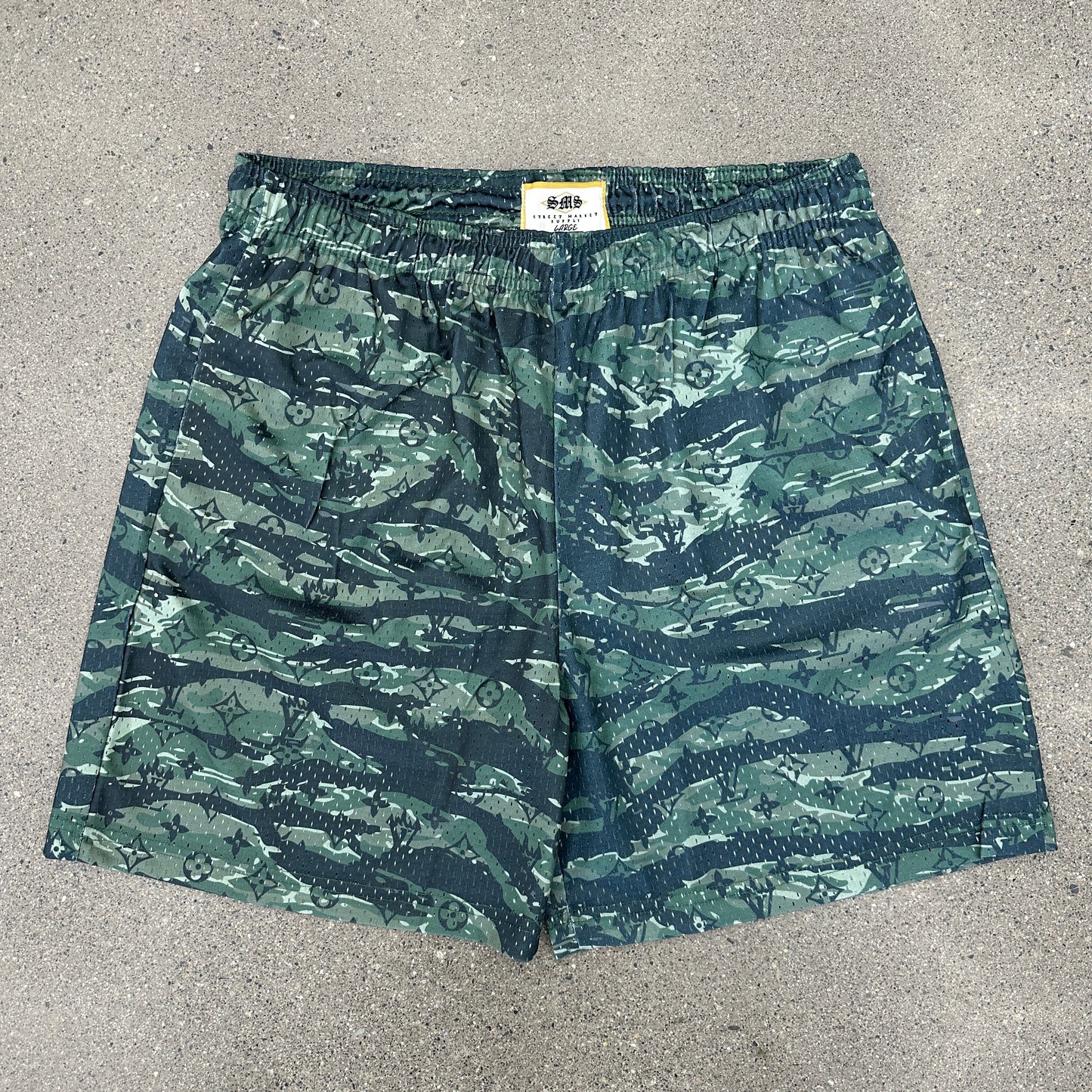 LV Monogram Mesh Shorts Tiger Camo (Multiple Sizes)