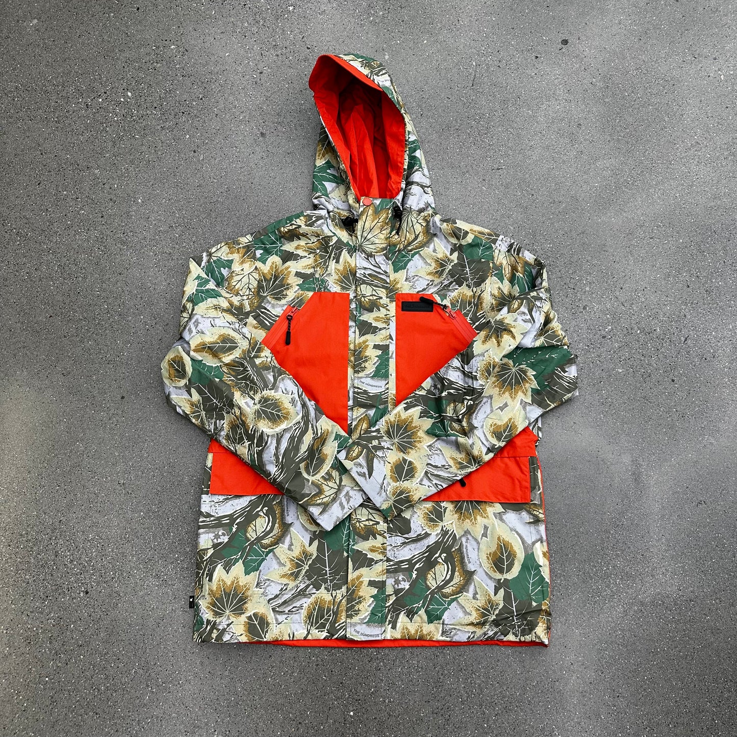 The Hundreds Camo Rain Jacket SZ L
