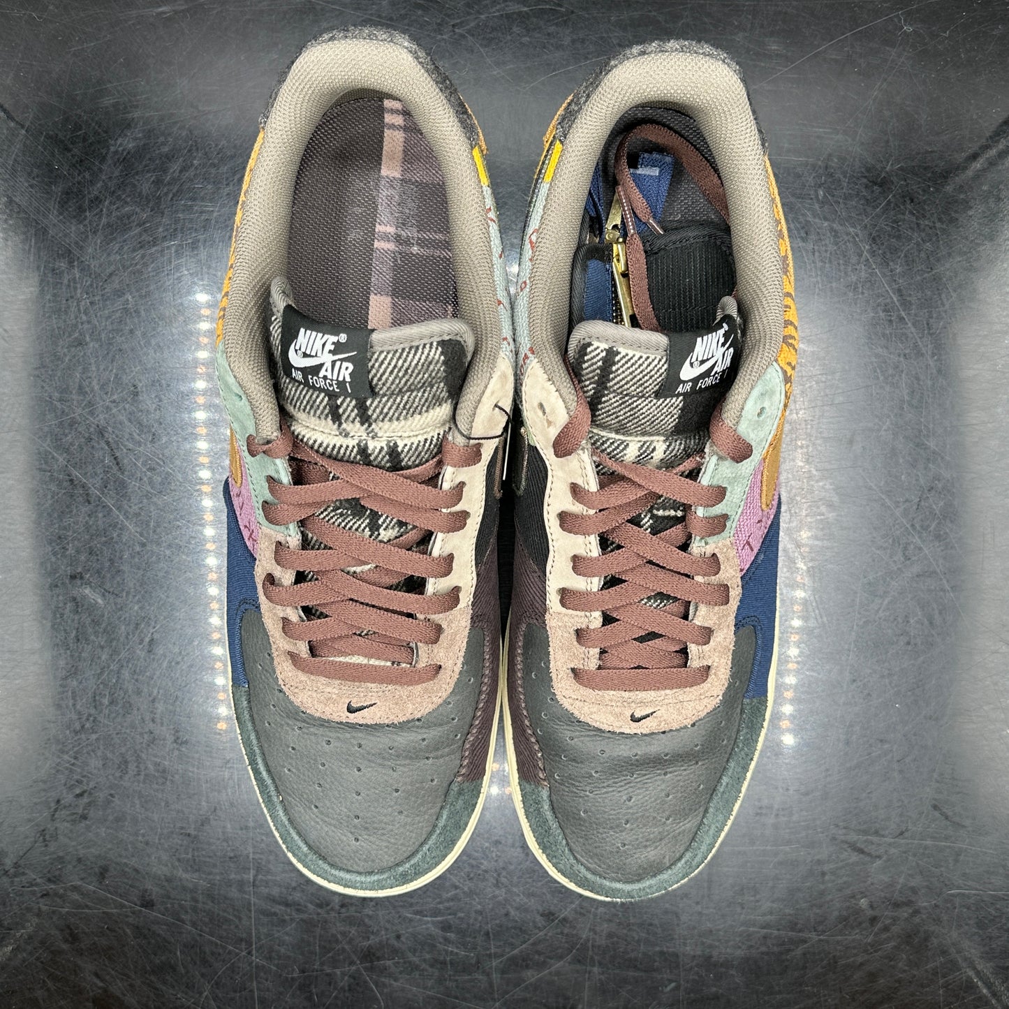 *PRE-OWNED Air Force 1 Travis Scott Cactus Jack SZ 14