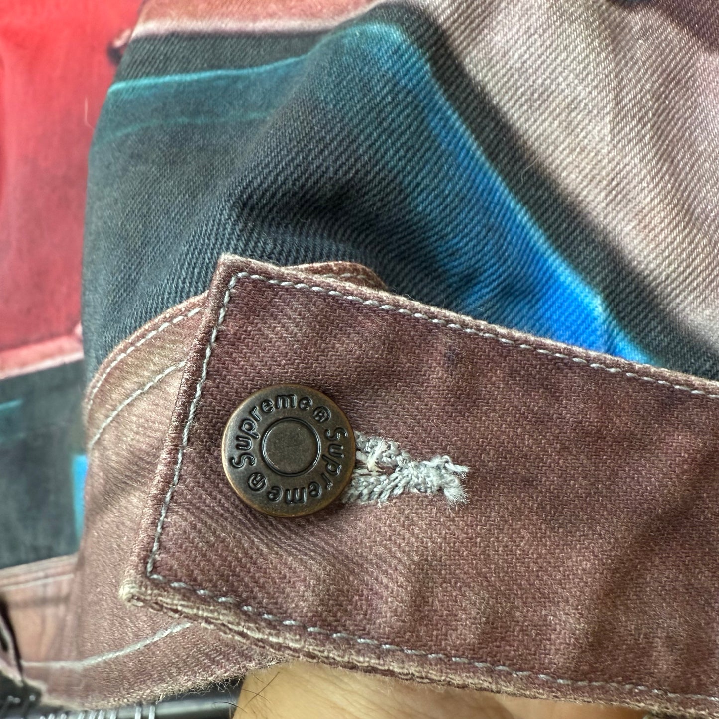 Supreme The World is Yours Denim Jacket SZ Large