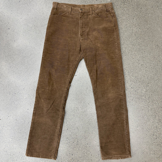 Levi's Brown Corduroy Pants 70s/80s SZ 36 x 34
