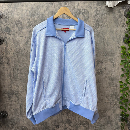 Supreme Repeat Logo Baby Blue Track Jacket SZ XL (NEW)