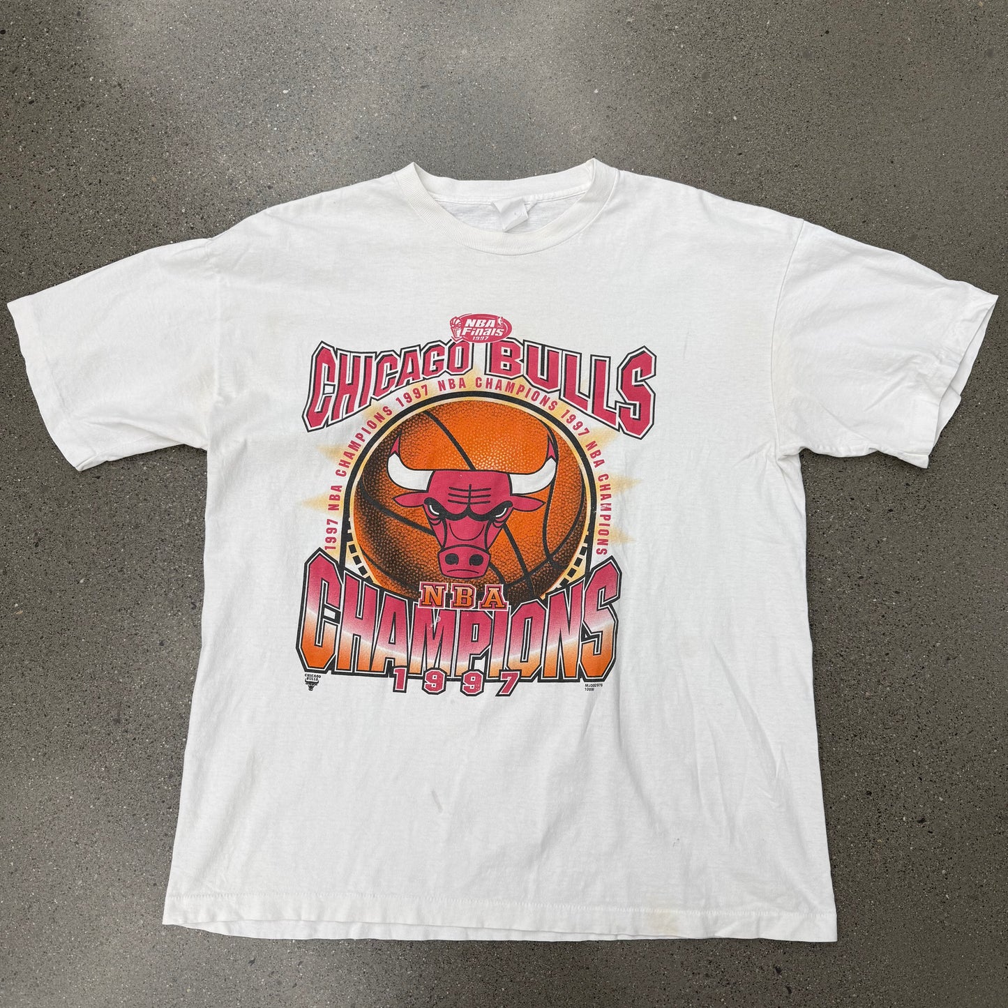 1997 NBA Champs Chicago Bulls Tee XL