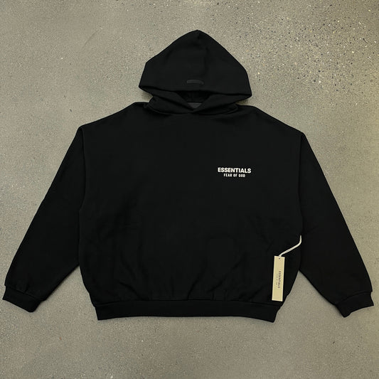 Fear of God Essential Hoodie Black/White (Multiple Sizes)