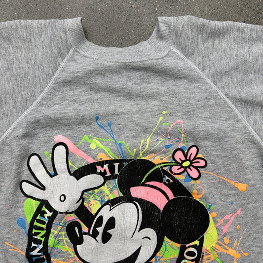 90s Minnie Mouse Chopped Crewneck 90s SZ S