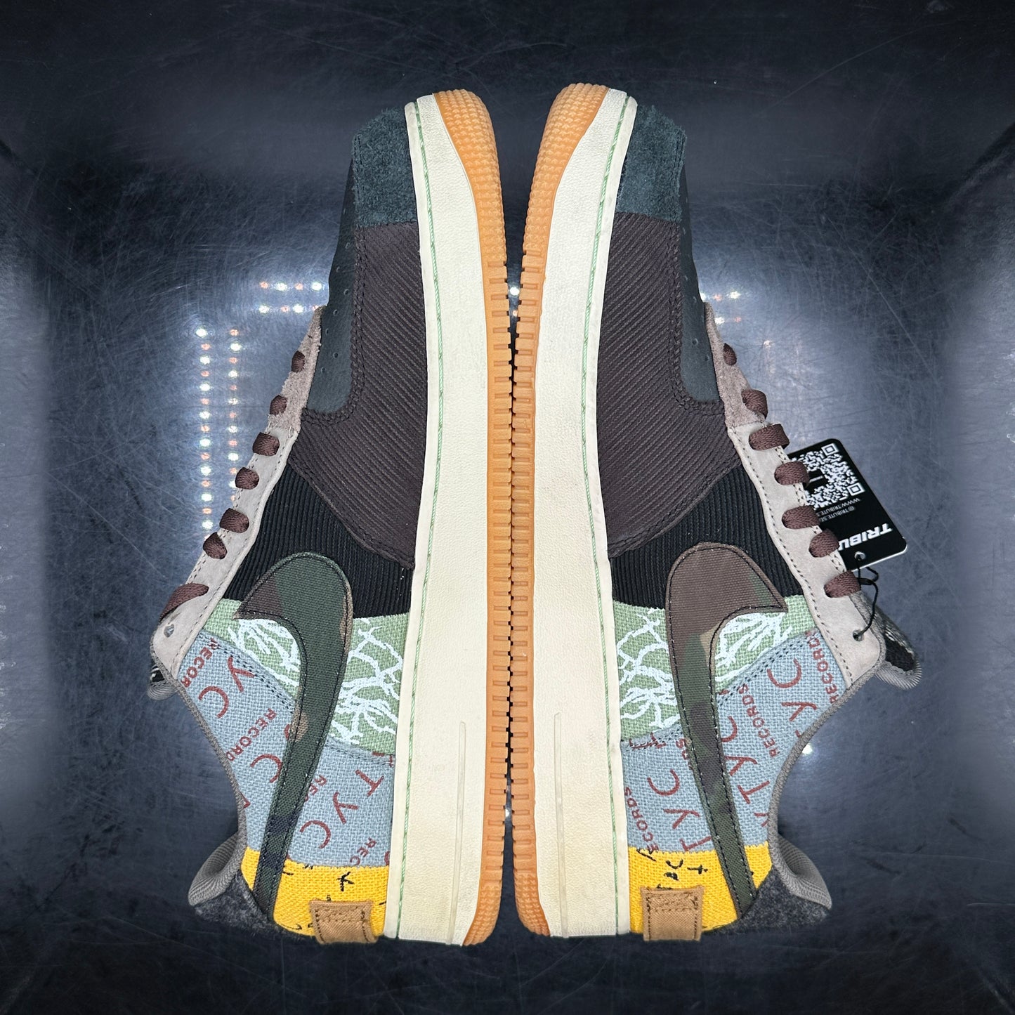 *PRE-OWNED Air Force 1 Travis Scott Cactus Jack SZ 14
