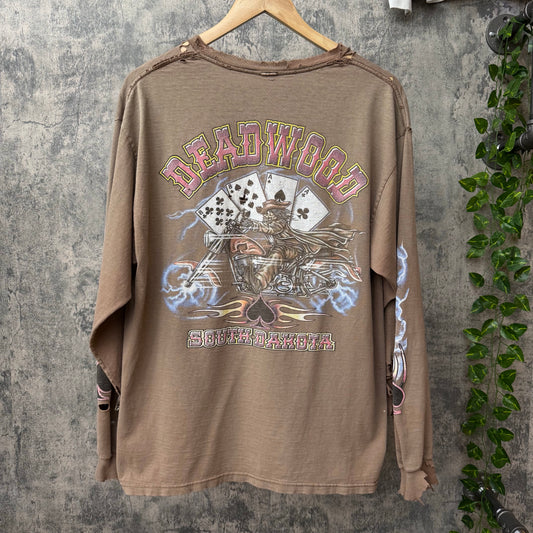 Deadwood Biker L/S SZ Large/Medium