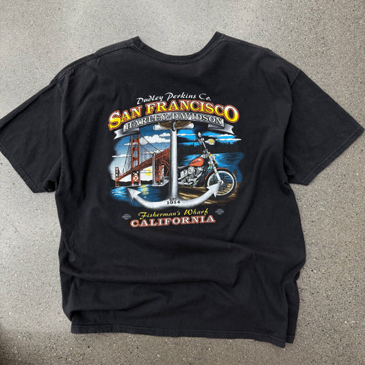 2009 Harley Davidson Shield Logo Golden Gate Bridge SZ XL