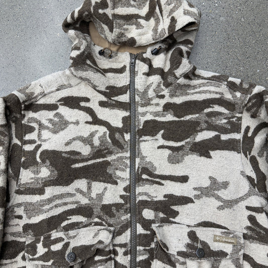 Colombia Wool Desert Camo Full Zip Jacket SZ XL