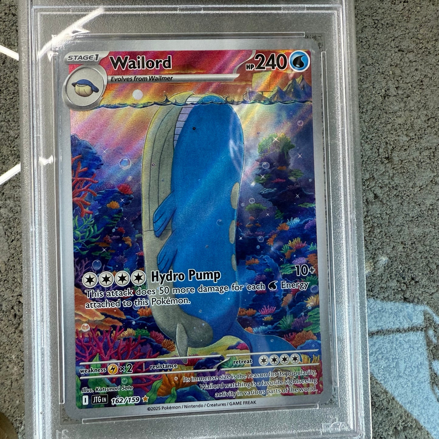 PSA 10 Wailord Journey Together