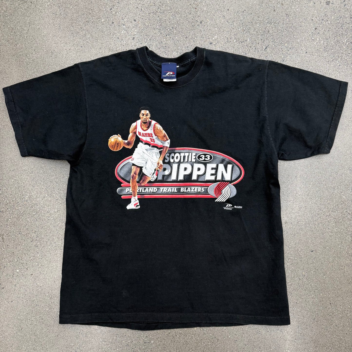 Portland Trail Blazers Scottie Pippen Pro Player Tee SZ L