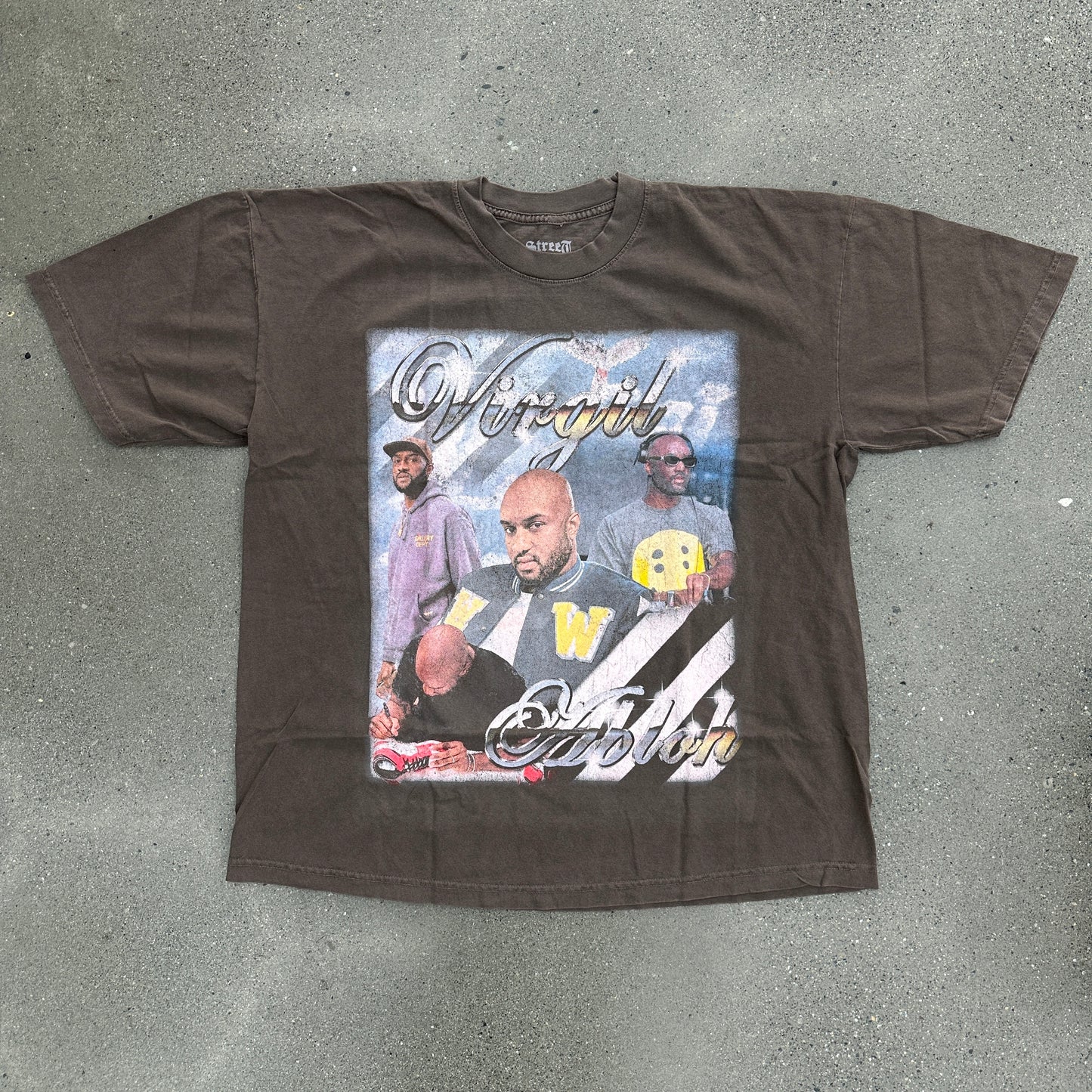 SMS Virgil Abloh Tee Brown (Multiple Sizes)
