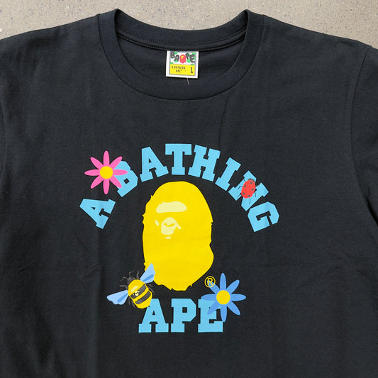 Bape Tee Spring Black SZ L