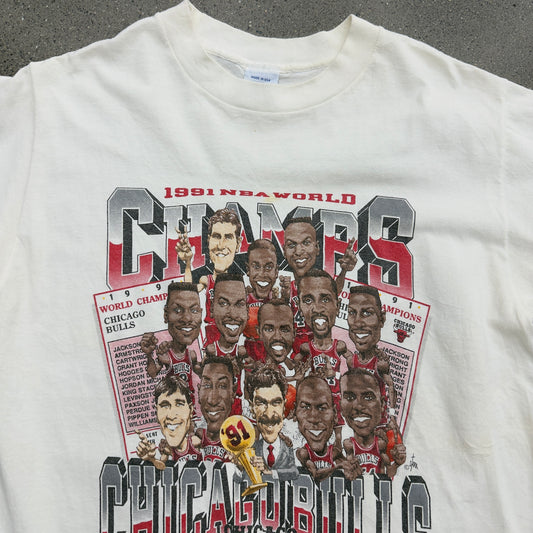 1991 Chicago Bulls Salem Tee SZ L