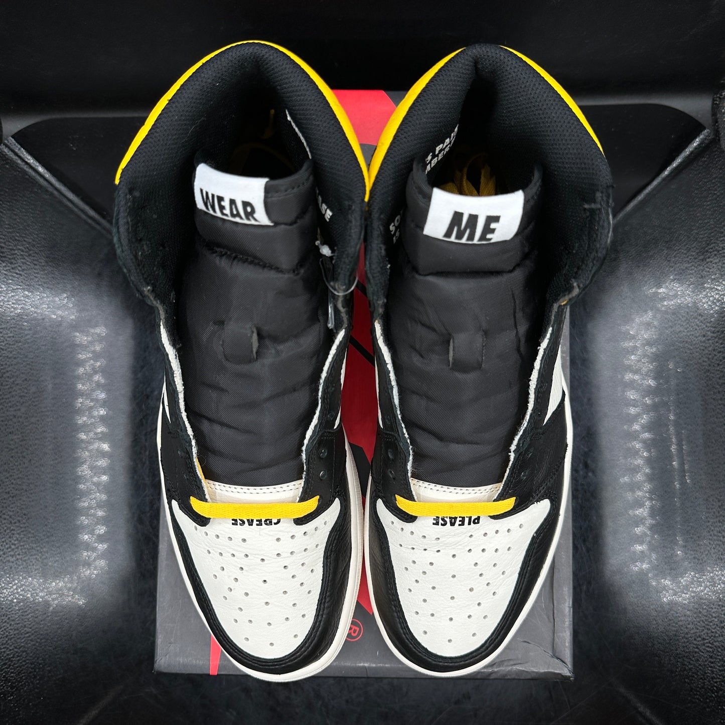 PRE-OWNED Jordan 1 Not For Resale Yellow SZ 12