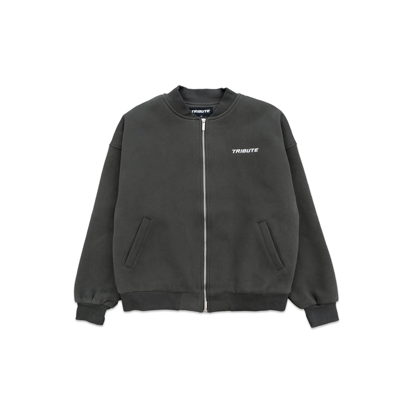 Fleece Bomber Jacket Black Olive