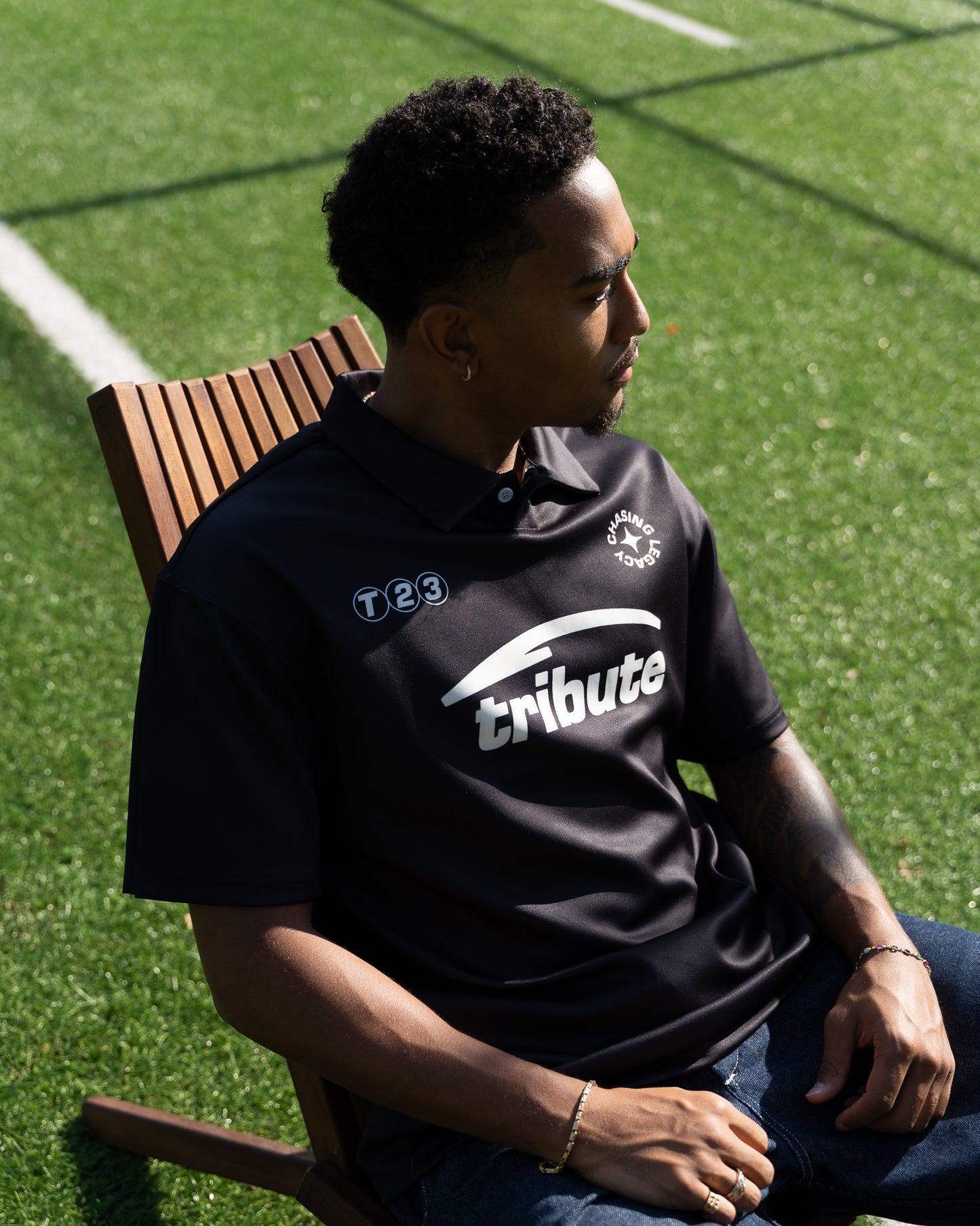 Tribute Polo Jersey Black (Multiple Sizes)