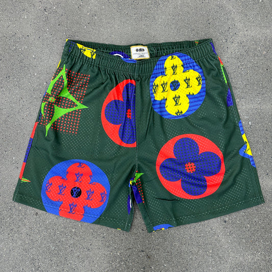 JUMBO LV Mesh Shorts Green (Multiple Sizes)