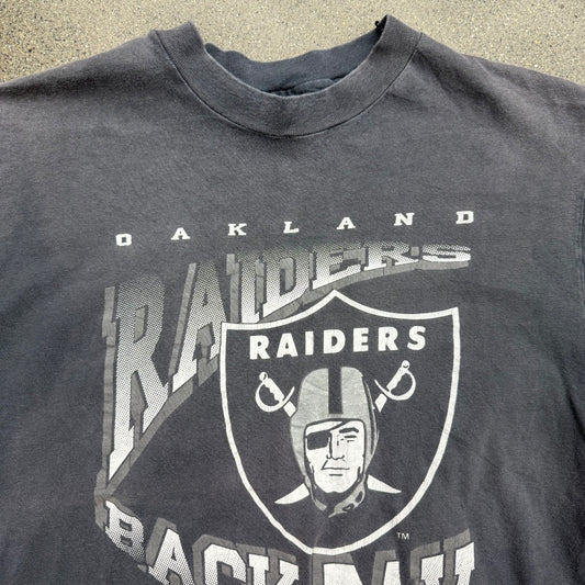 1990 Starter Oakland Raiders Back 2 The Bay Tee SZ L