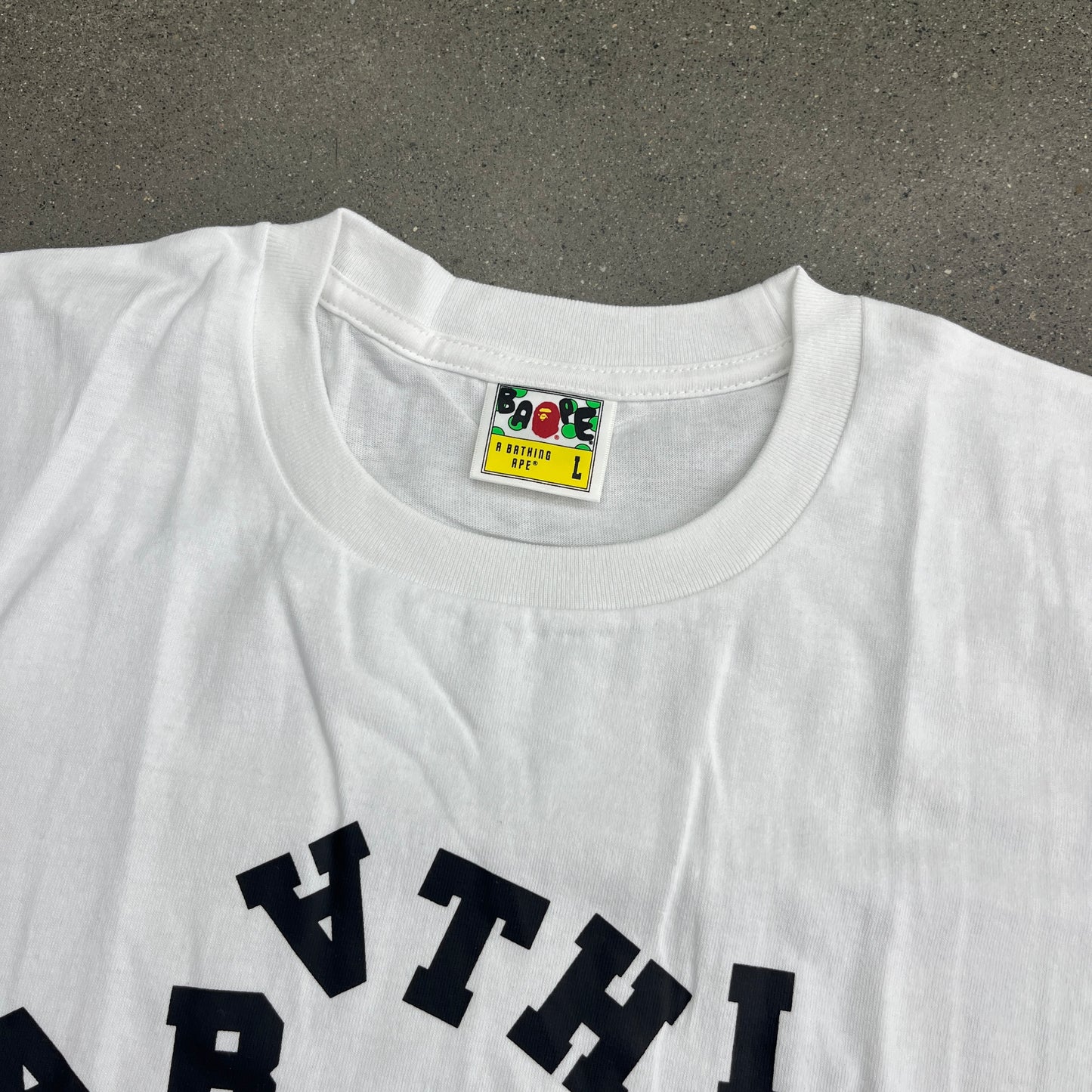 Bape Upside Down Spellout Tee