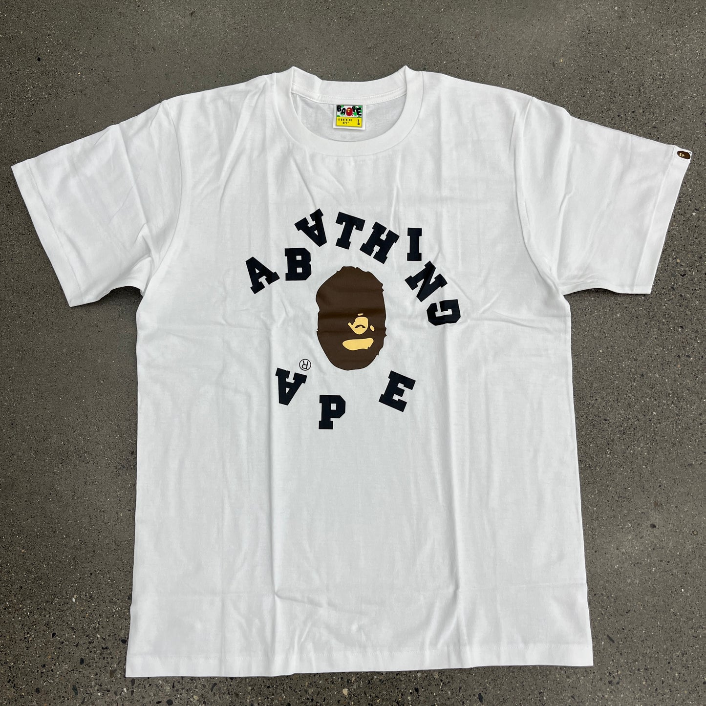 Bape Upside Down Spellout Tee