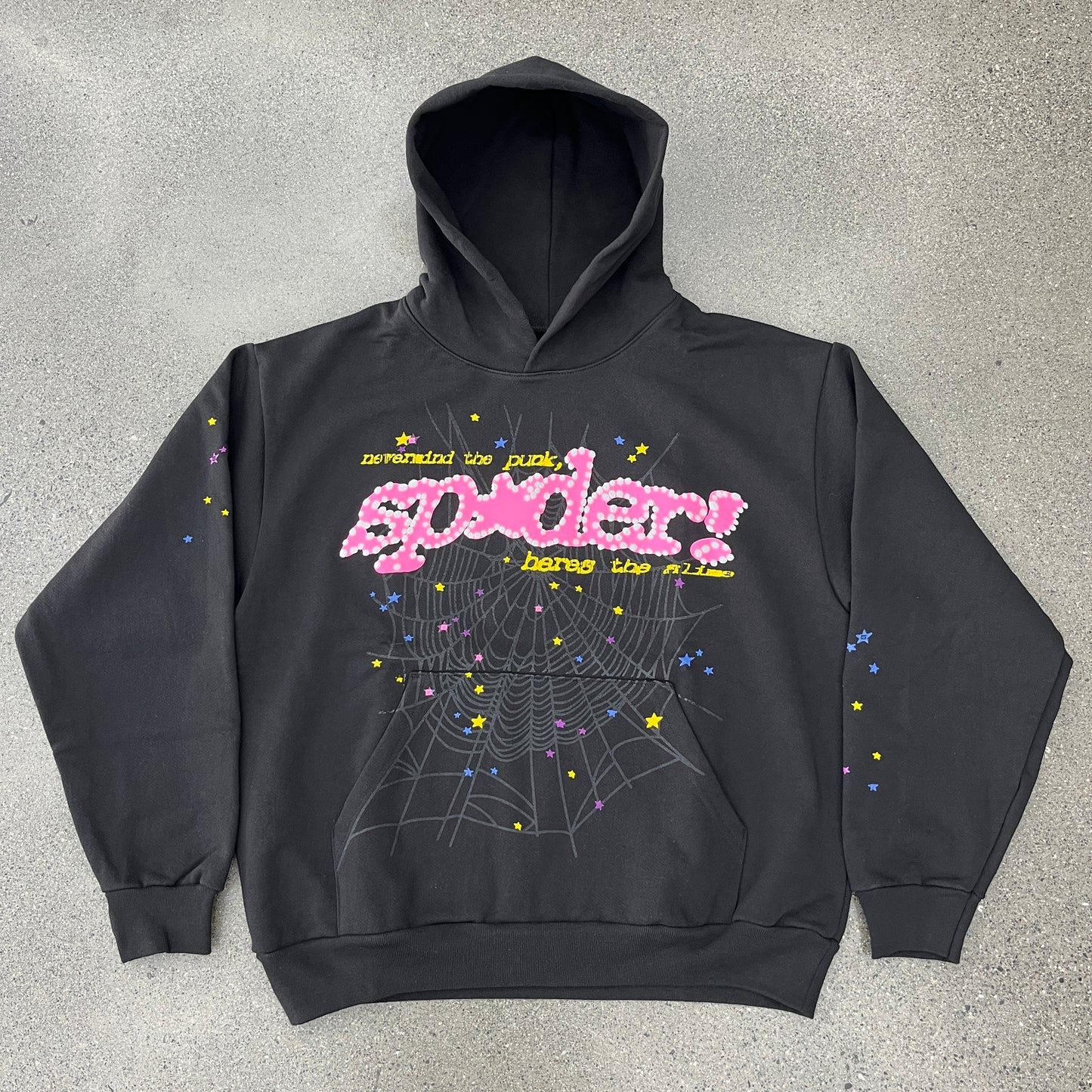 (NEW) Sp5der P*nk V2 Hoodie Black (Multiple Sizes)