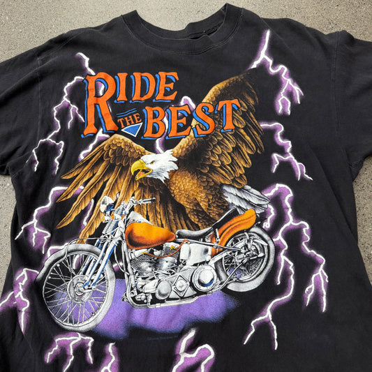 Ride The Beast USA Thunder Eagle Tee SZ Large
