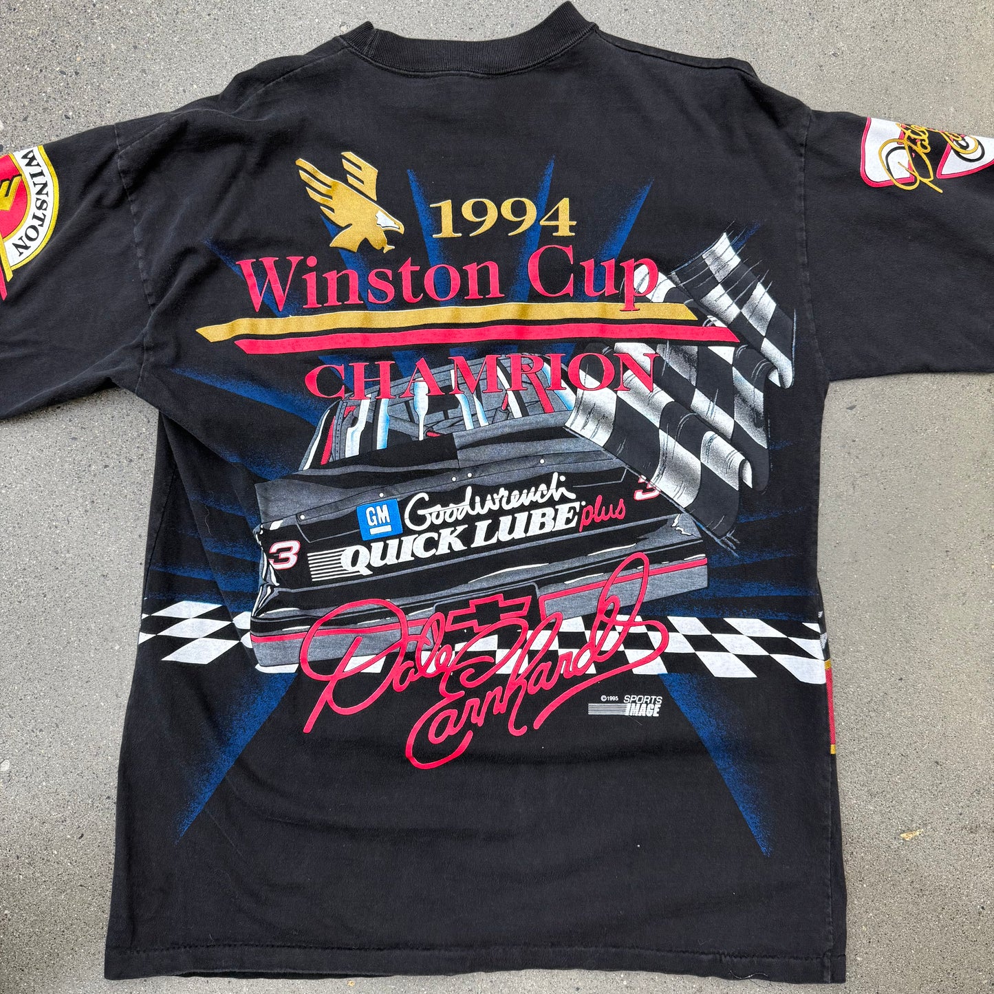 90s Nascar Dale AOP Tee SZ Large