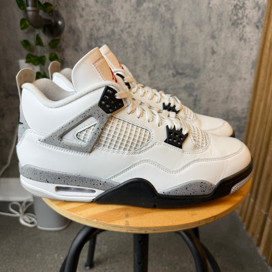 (PRE-OWNED) Jordan 4 White Cement SZ 11.5