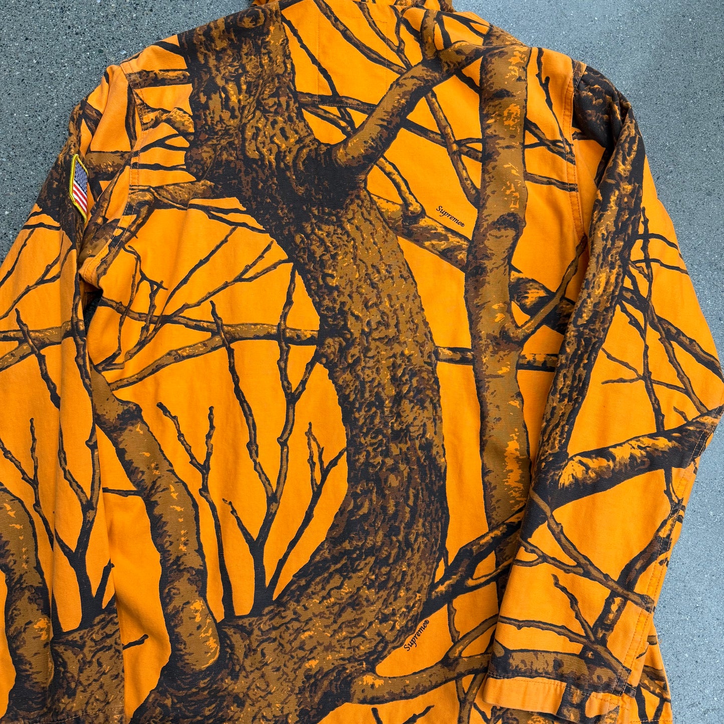 Supreme FW12 Orange Tree Camo Field Pullover