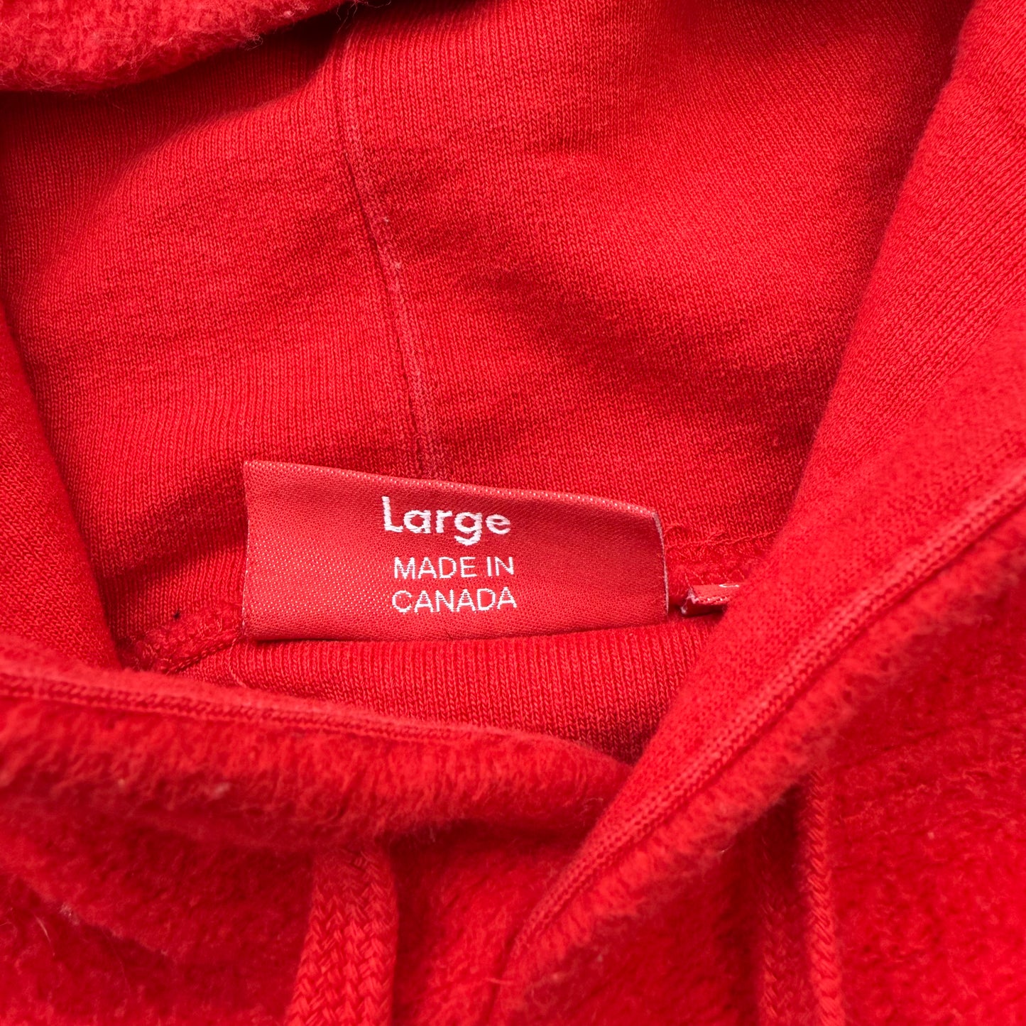 Supreme Reverse Fleece Hoodie Red SZ L