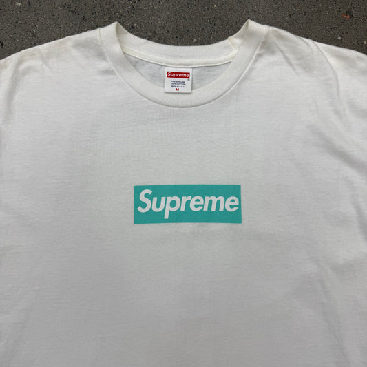 Tiffany Box Logo Supreme Tee SZ M