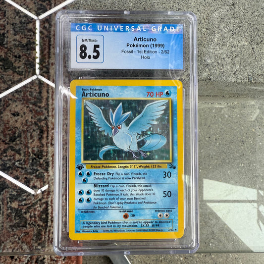 1999 - Fossil 1st Edition Articuno Holo CGC 8.5+