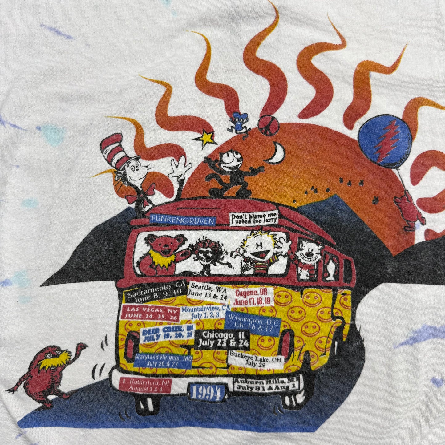 1994 Grateful Dead Tour Bus Tee SZ S/M