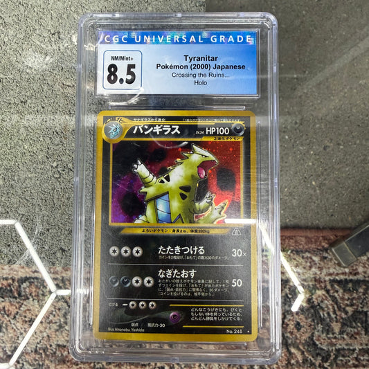 Japanese Tyranitar Crossing the Ruins CGC 8.5