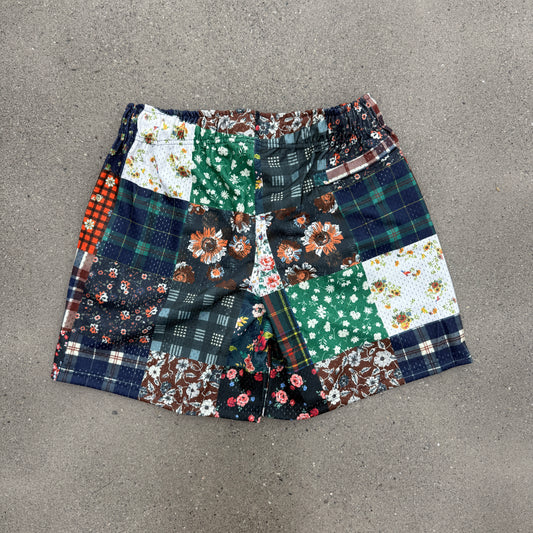SMS Patchwork Mesh Shorts Flannel (Multiple Sizes)