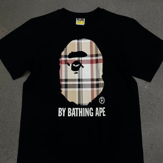 Bape Tee Plaid Black (Multiple Sizes)