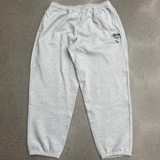 Nike Stussy Gray Sweatspants SZ XXL