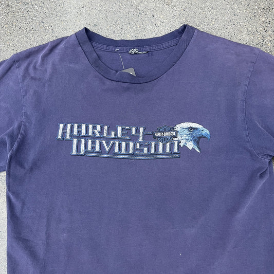90s Harley Retro Eagle Clearwater, Florida Tee SZ L