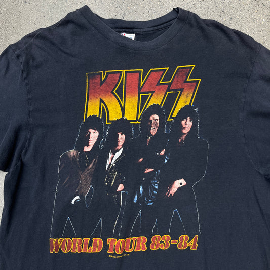 Kiss 1983 World Tour Tee Black SZ L