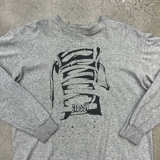 Stussy L/S Grey SZ L