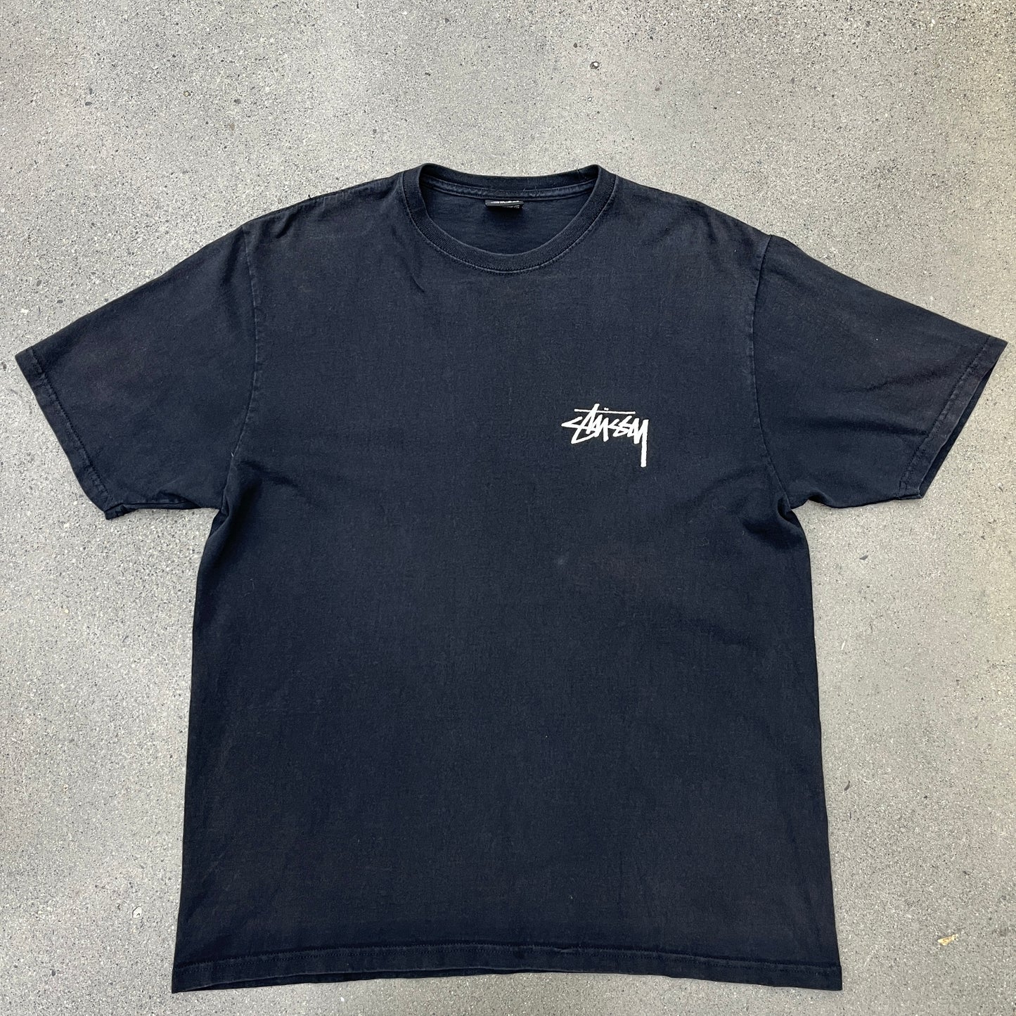 Y2K Stussy Orange Dice Tee SZ L