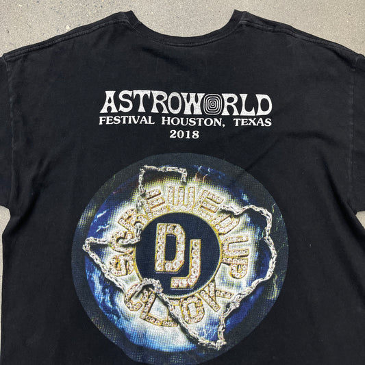2018 Travis Scott Astroworld Festival DJ Screw Tee SZ XXL