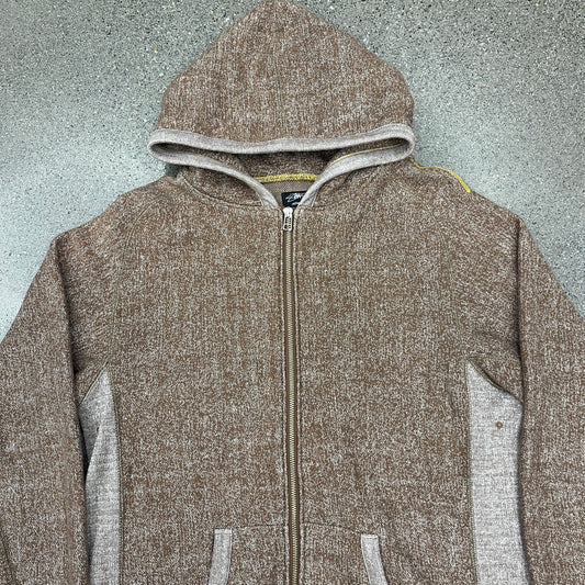 Stussy Brown Zip Up Hoodie SZ M