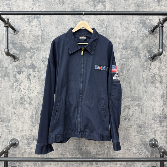 Mobil One WorkWear Jacket Bulwark Tag SZ XL