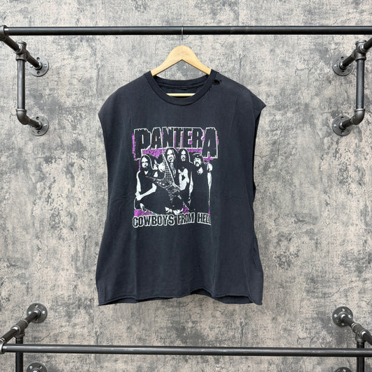 Pantera Cowboys from hell Cut Off / Chopped Tee SZ L/XL