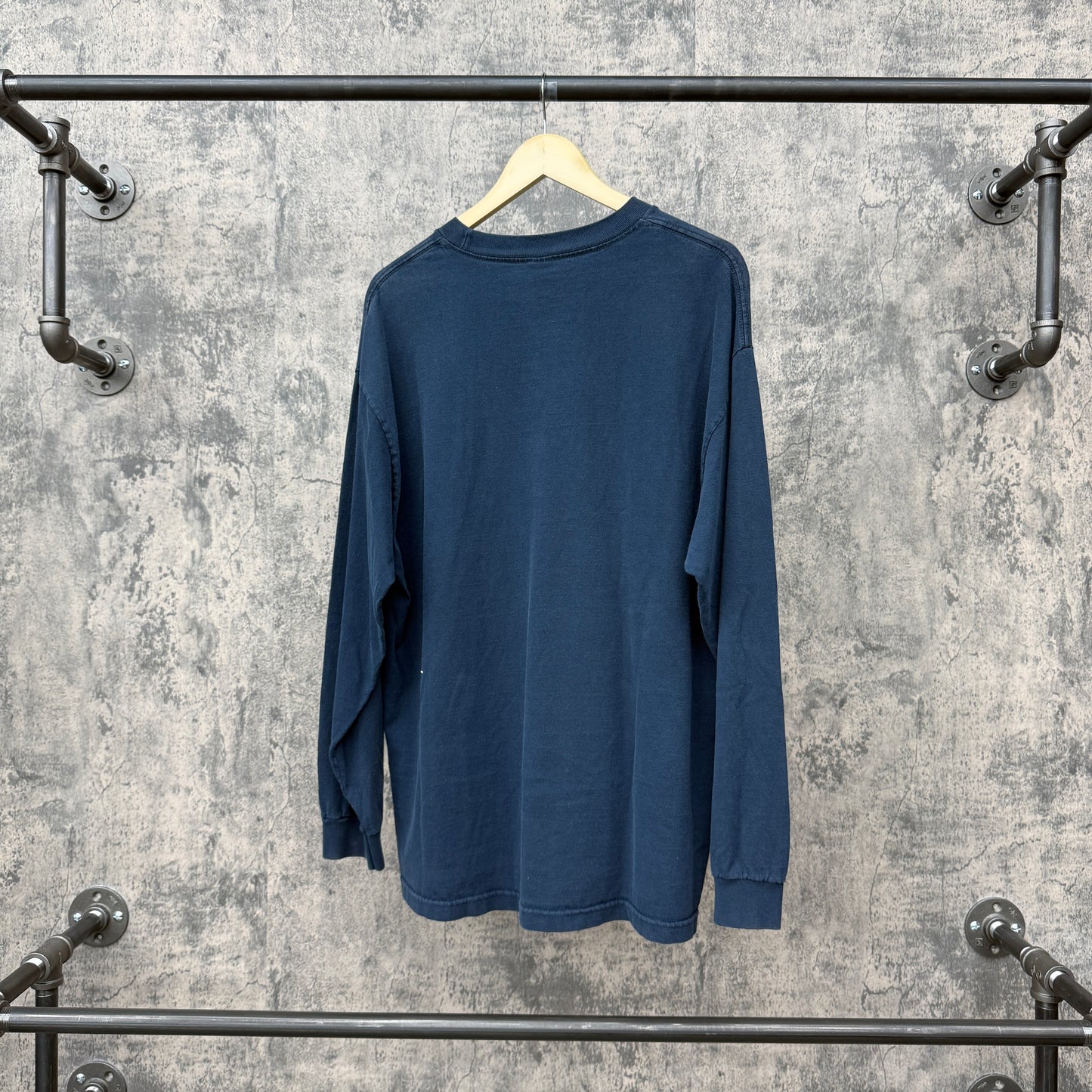 Y2K Oakley Long Sleeve Multi Logo Navy L/S SZ XL